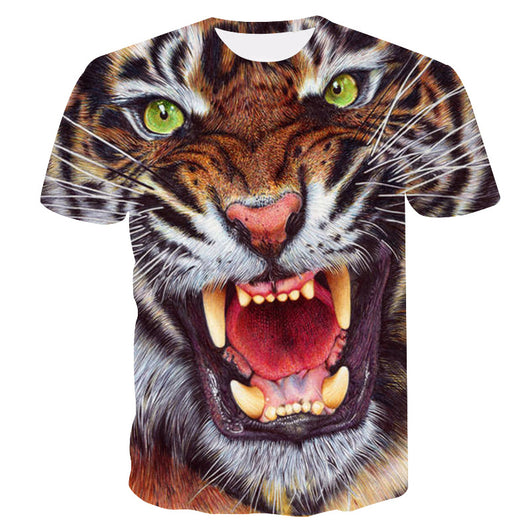 Camiseta Estampado 3D Águila, Lobo y León - Image 24