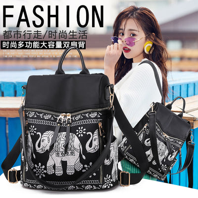 Mochila Étnica de Elefante con Diseño Tribal - Bolso Escolar Bandolera Multiusos - Image 11
