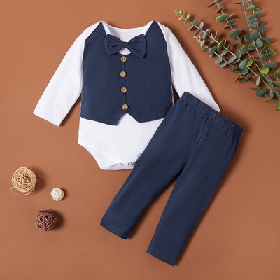 Conjunto Formal Infantil Británico - Chaleco, Camisa y Pantalón