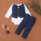 Conjunto Formal Infantil Británico - Chaleco, Camisa y Pantalón
