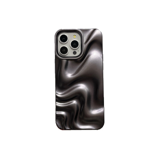 Funda Protectora Mate Negra con Efecto Onda de Agua - Image 5