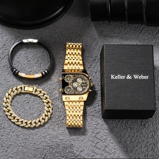Reloj de Acero Multihuso con Esfera Grande para Hombre - Image 9