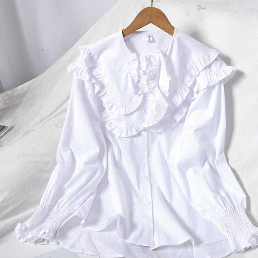 Blusa Elegante de Doble Textura con Cuello Solapa - Image 5