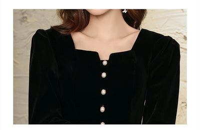 Vestido Largo Elegante de Manga Larga para Fiestas - Image 12