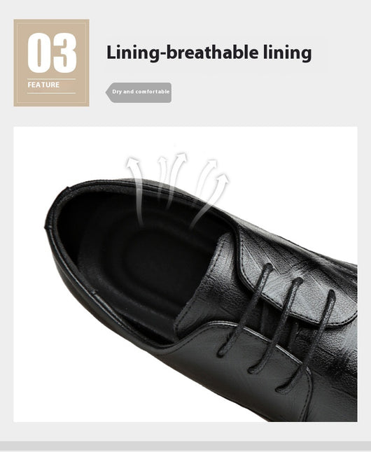 Zapatos Formales de Cuero Genuino para Hombre Talla Grande - Image 20