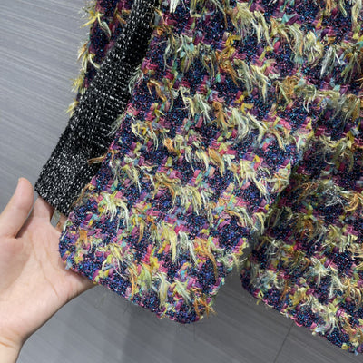 Chaqueta Tejida Patchwork con Patrón de Fragancias - Image 12