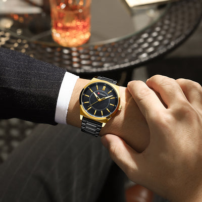 Reloj Empresarial Impermeable para Hombre con Cierre de Barra - Image 25
