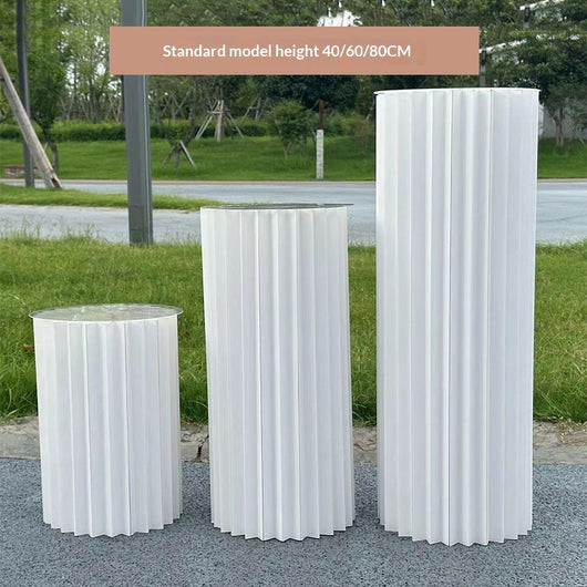 Columna Exhibidora Plegable para Mesa de Postres y Eventos