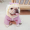 Suéter Polar Morado con Lazo para Perros Gorditos - Otoño e Invierno
