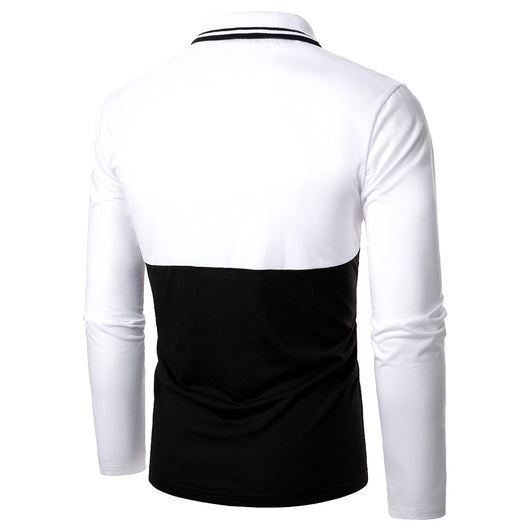 Polo de Hombre con Costura Bicolor en Cuero Premium - Image 10