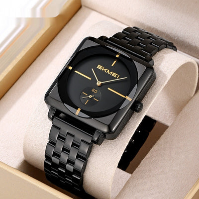 Reloj de Acero Cuadrado con Subdial de Segundos - Movimiento de Cuarzo - Image 3