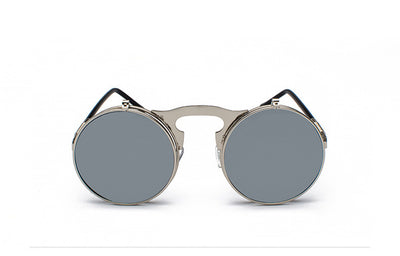 Gafas de Sol Steampunk Retro Abatibles Marco Redondo Metal - Image 28