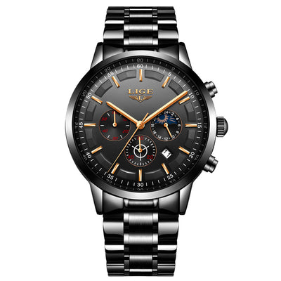 Reloj Deportivo Empresarial de Cuarzo Lunar Resistente al Agua para Hombre - Image 5