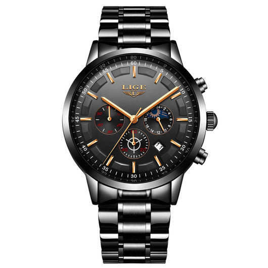 Reloj Deportivo Empresarial de Cuarzo Lunar Resistente al Agua para Hombre - Image 5