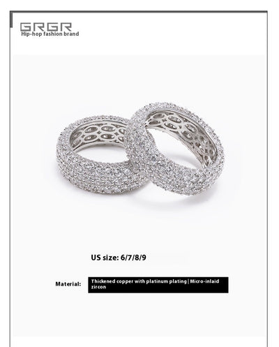 Juego de Anillos de Diamante Hip-hop para Hombre - Diseño Exclusivo - Image 6