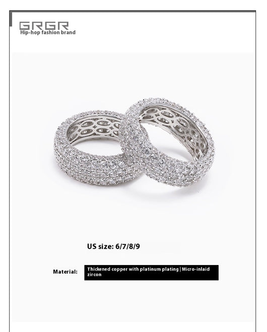 Juego de Anillos de Diamante Hip-hop para Hombre - Diseño Exclusivo - Image 6