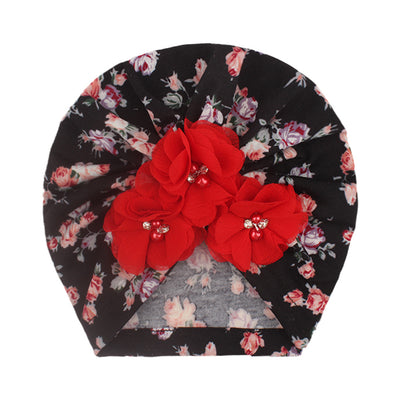 Gorro Turbante Floral para Bebé Niña - Beanie con Diseño Elegante - Image 10