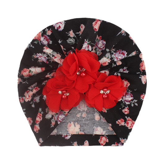 Gorro Turbante Floral para Bebé Niña - Beanie con Diseño Elegante - Image 10