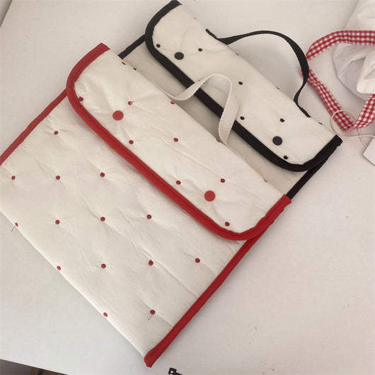 Bolsa Portátil para Tablet con Patrón de Conejo Bordado