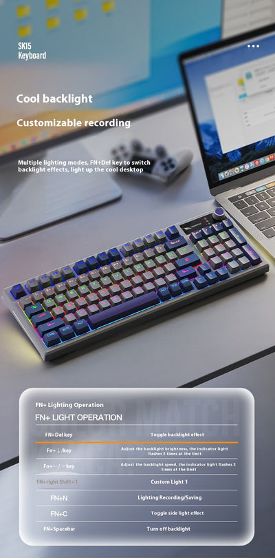 Teclado Mecánico Gaming con Perilla de Control para Notebook - Image 50