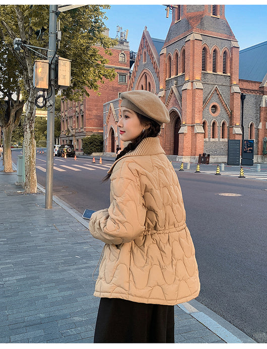 Abrigo de Lana con Relleno para Invierno - Cuello Solapa Mujer - Image 13