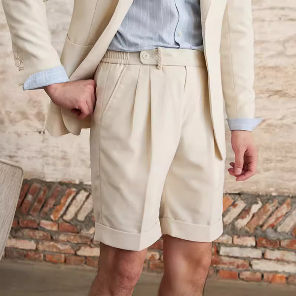 Shorts de Lino Italiano Retro Respirable para Hombre - Comodidad de Verano - Image 8