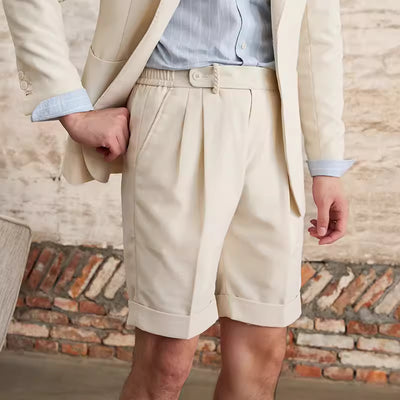 Shorts de Lino Italiano Retro Respirable para Hombre - Comodidad de Verano - Image 8
