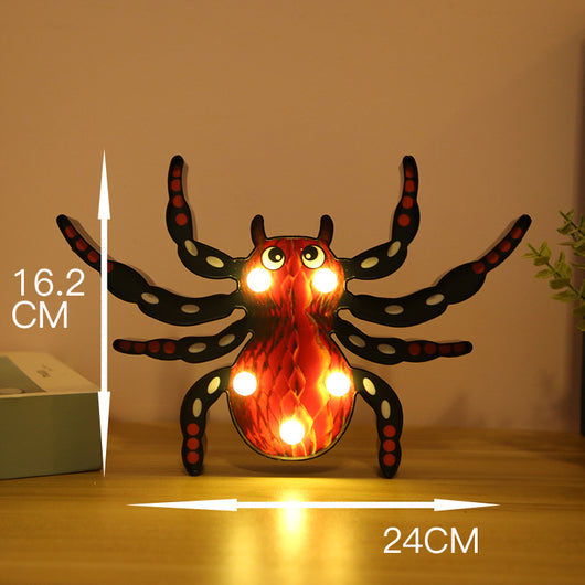 Luces LED Decorativas para Halloween - Figuras de Calabaza, Araña y Calavera - Image 12
