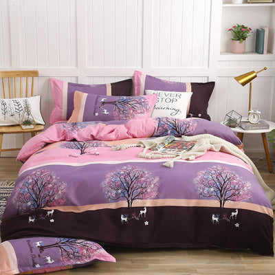 Juego de Cama Algodón Satinado de Cuatro Piezas con Funda Acolchada Reforzada - Image 5