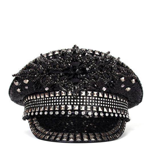 Gorra Plana Azul Marino Elegante con Visera Estructurada - Image 3