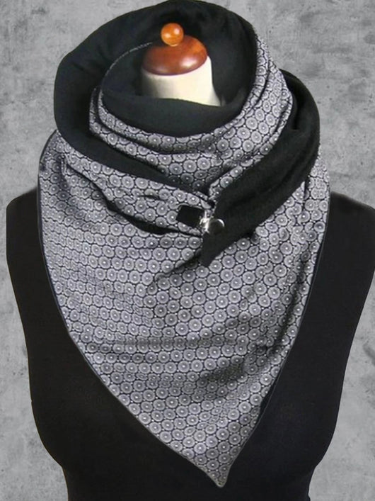 Bufanda Térmica Estampada de Felpa para Invierno - Image 8