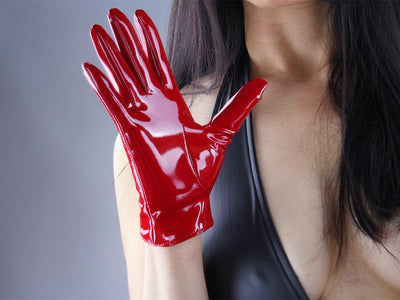 Guantes de Cuero PU Brillante Largos con Ajuste al Codo - Image 28