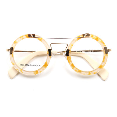 Lentes Vintage Redondos con Protección Azul - Marco Metálico Doble Rayo - Image 8