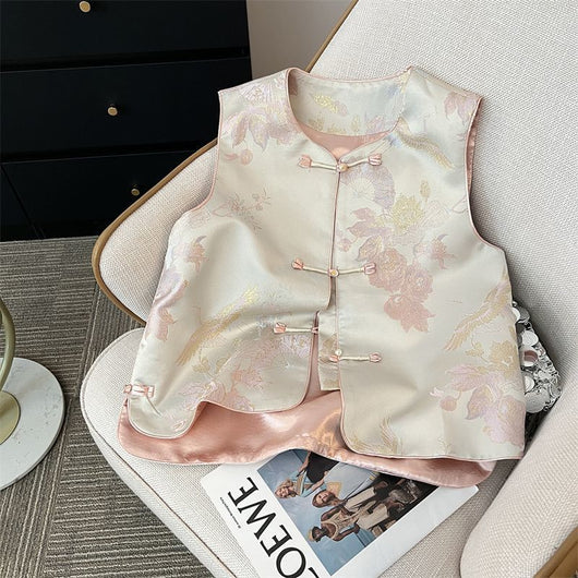 Chaleco Elegante Estilo Chino con Botones de Rana para Mujer - Image 15