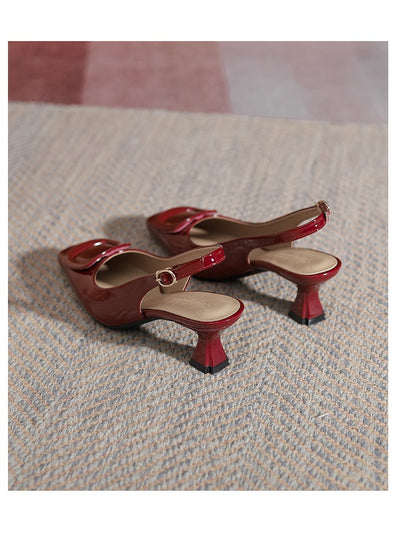 Tacones Altos Cerrados con Hebilla - Stiletto Elegante para Mujer - Image 26