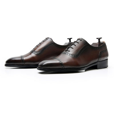 Zapatos Oxford de Cuero Brogue para Hombre - Calzado Ejecutivo Premium - Image 5