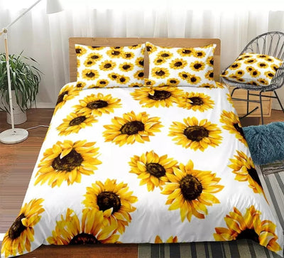 Juego de Cama Girasol 3 Piezas - Textil Premium para Hogar - Image 9