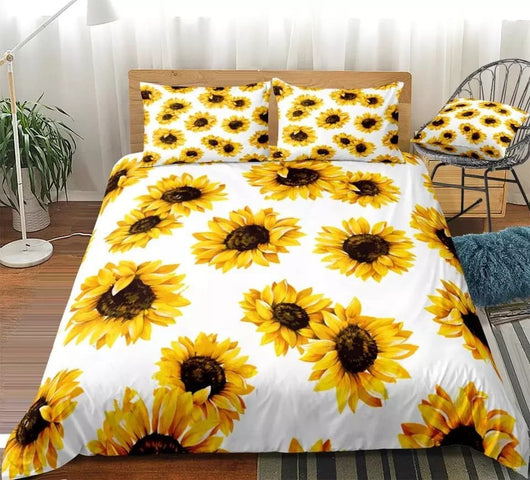 Juego de Cama Girasol 3 Piezas - Textil Premium para Hogar - Image 9