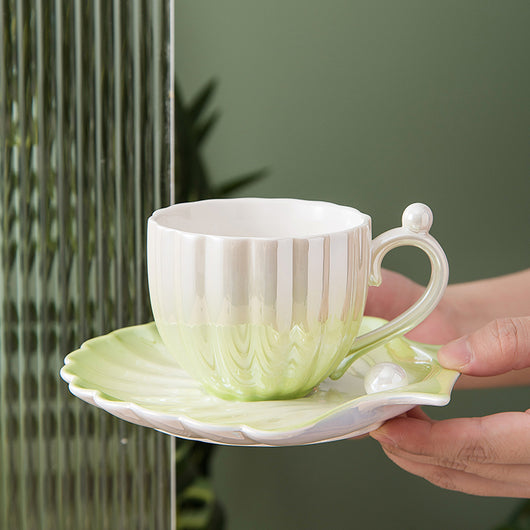 Taza de Café Japonesa Pearl Shell - Diseño Elegante Franc - Image 9
