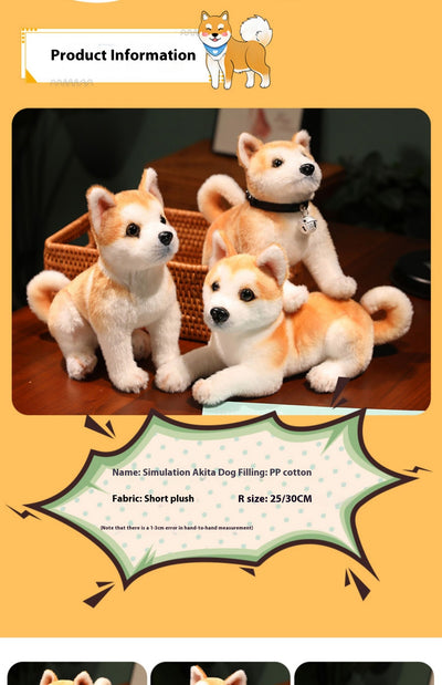 Peluche Perro Akita Realista - Juguete de Simulación Premium - Image 13