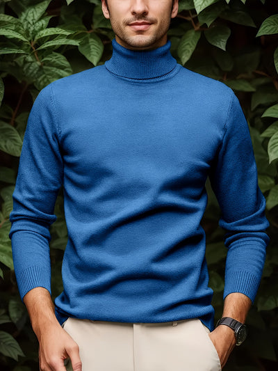 Suéter Cuello Alto Viscosa Hombre - Versátil y Suave - Image 6