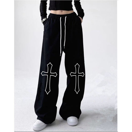 Pantalón Deportivo Cintura Alta con Cordón Estilo Hot Girl Hiphop - Image 2
