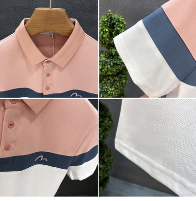 Playera Premium Slim Fit con Cuello Solapa y Contraste de Colores para Hombre - Image 10