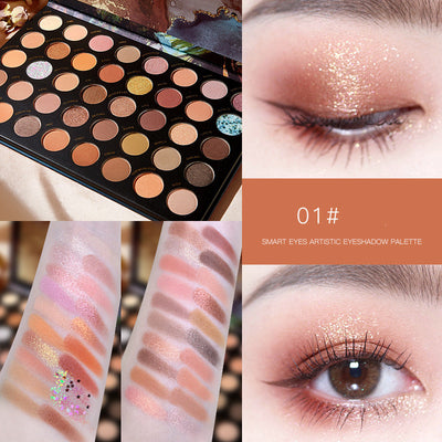 Paleta de Sombras Multicolor Tierra Perlada para Estudiantes - Image 2