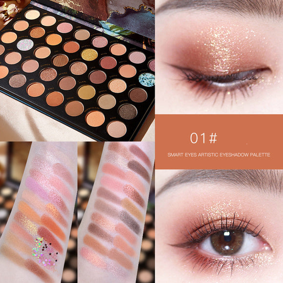 Paleta de Sombras Multicolor Tierra Perlada para Estudiantes