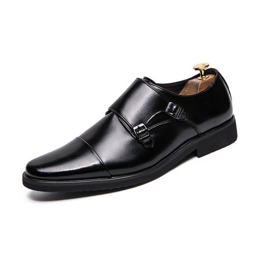 Zapatos de Cuero Slip-On Británicos Talla Grande para Hombre - Image 5