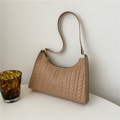 Bolsa Tote de Hombro en Colores Sólidos para Mujer - Image 4