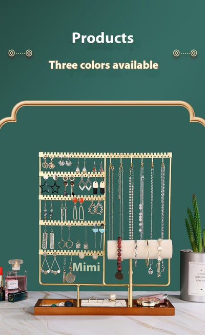 Organizador de Joyas Metálico - Soportes para Aretes, Collares y Anillos - Image 14