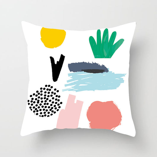 Funda de Almohada Geométrica Moderna en Poliéster Peachskin - Image 40