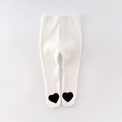 Leggings de Bebé con Corazón en Algodón - Perfectos para Primavera y Otoño - Image 6